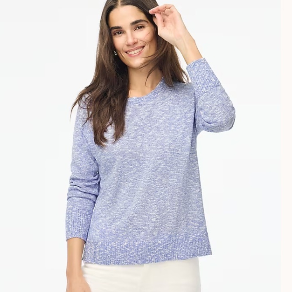 J crew cool lilac Crewneck beach sweater